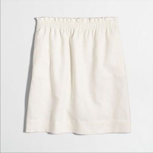 J. Crew White Sidewalk Skirt